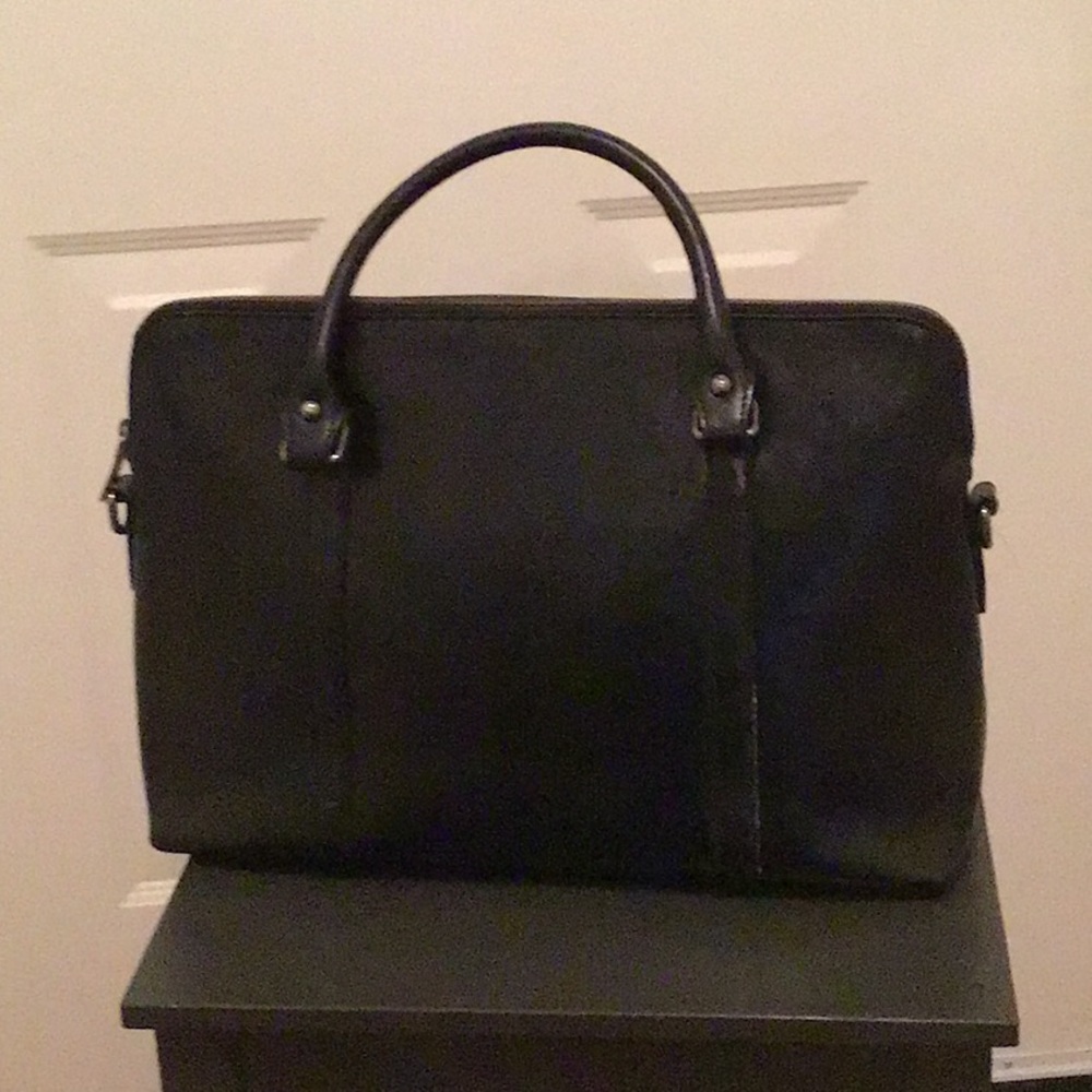 S-Zone Leather Tote Bag